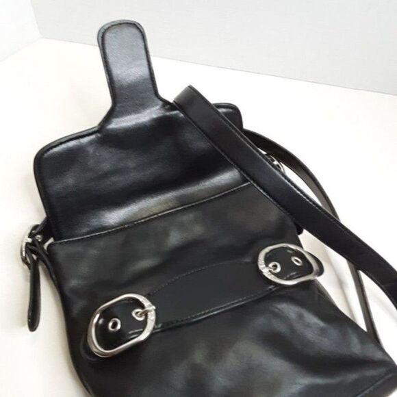 DKNY Women's Black Leather Crossbody  Bag - Picture 8 of 12